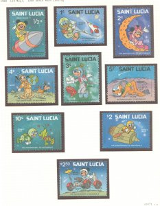 St. Lucia # Mint (NH) Single (Complete Set) (Disney)