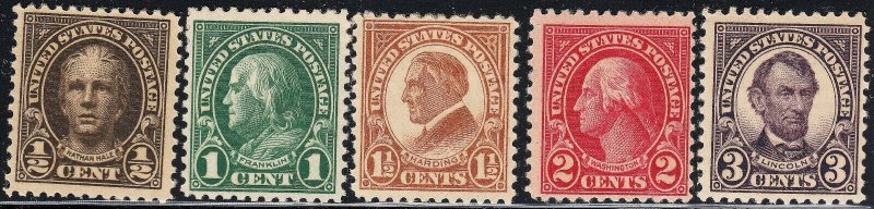 U.S. 551-573, 622-23, MH & MNH (32220)