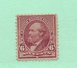 United States, 224, 6c Garfield Single, **Hinged**