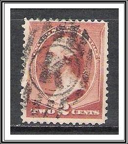 US #210 Washington Fancy Cancel Used (fc-11)