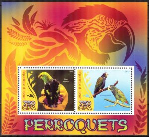 Benin 2014 Birds Parrots II Sheet MNH