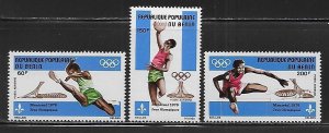 Benin C250-C252 1976 Olympic Games set MNH