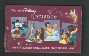 UX450-UX453 The Art Of Disney Romance Complete Booklet Set Of 20 Cards Mint-----