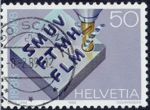 Switzerland - 1988 - Scott #825 - used - Metalworking