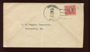 R230 REVENUE STAMP  ILLEGAL USE ON 1937 COVER (CV 95) 