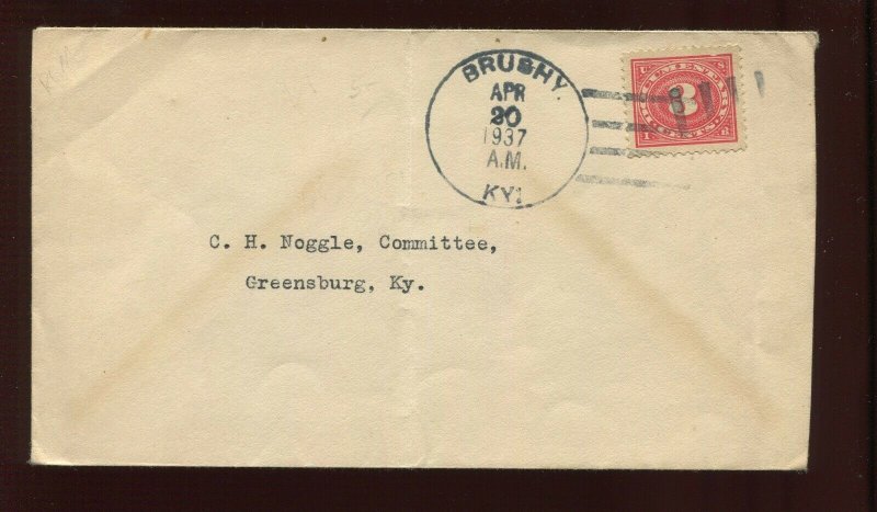 R230 REVENUE STAMP  ILLEGAL USE ON 1937 COVER (CV 95)