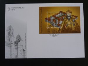 religion stamp day 2007 sheetlet FDC Switzerland