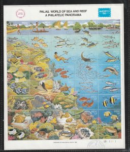 Palau 103 Sheet Of 40 Set U Sea Life (B)