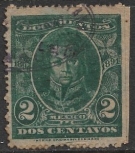 MEXICO 1890-91 2c Franscico Javier Mina Revenue DO169 LEON Mark Used