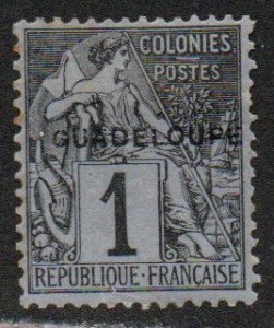 Guadeloupe Sc #14 Mint Hinged