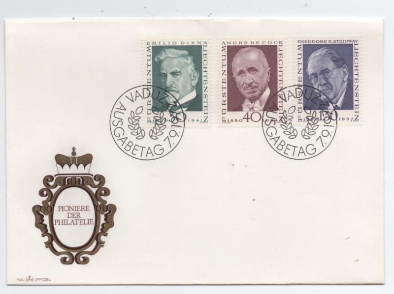 Liechtenstein   Scott#  509. 510, 511   used   on cover