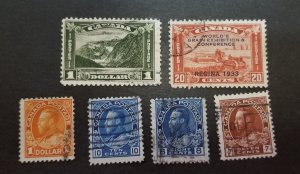 CANADA Vintage Used Stamp Lot Higher Value T5078