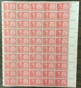 1086    Alexander Hamilton     MNH  3 cent sheet of 50   1957