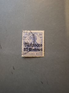 Stamps German Offices in Morocco Scott #23 used