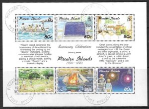 PITCAIRN ISLANDS SG389a 1990 SETTLEMENTS FINE USED