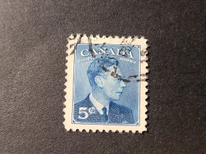 CA S#288 U-VF $0.05 11/15/1949 - KGVI - Postes-Postage - Blue