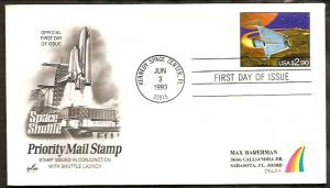 #2543 ARTCRAFT ADD FDC  Priority Mail