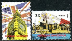 154 - MACEDONIA 2017 - Macedonia in EU - Malta - Valletta - London - MNH Set