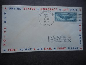 # C 24 VF Used on 1939 First Flight Cover