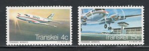 South Africa - Transkei 1977 Transkei Airways Scott # 22 - 23 MNH