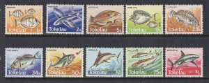 TOKELAU Sc# 104 - 113 MNH FVF Set of 10 Marine Life Fish