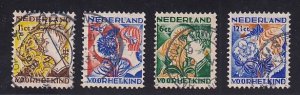 Netherlands   #B58-B61  used  1932    child welfare