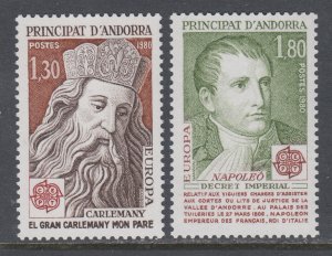 Andorra French 279-280 Europa MNH VF