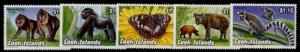 Cook Islands 1134-8 MNH Animals, Butterfly, Flower, Gorilla