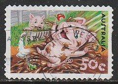 2005 Australia - Sc 2435 - used VF - 1 single - Pigs and frog