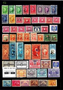 JASTAMPS: Vintage US Old  Federal Stamp  Collection Used All different