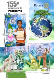 GUINEA BISSAU - 2023 - Paul Harris - Perf 3v Sheet - Mint Never Hinged