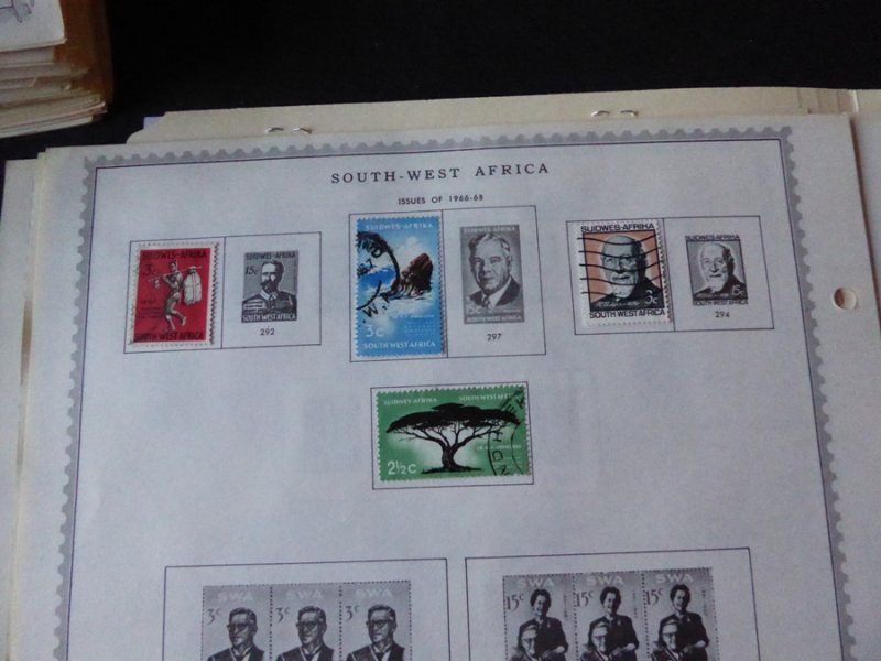 South West Africa 1923-1986 Stamp Collection on Album Pages