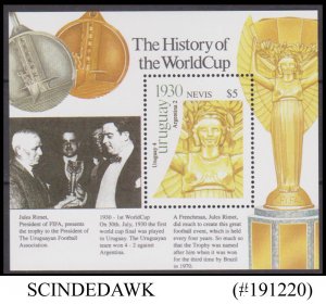 NEVIS - 2002 THE HISTORY OF THE WORLD CUP / SOCCER FOOTBALL MIN/SHT MNH