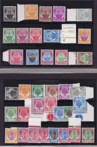 1949-55  Malaysian States - Lot of sets (10)not completed + Kedah MNH/** L 1.275