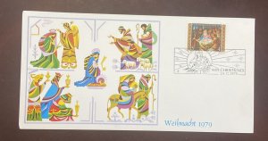 DM)1979, AUSTRIA, FIRST DAY COVER, ISSUE, CHRISTMAS, MOSES SUBOTIC ICON, 1775,