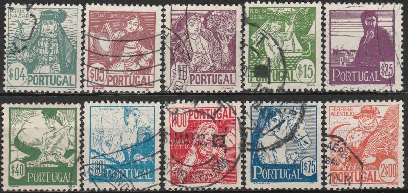 Portugal #605-14  F-VF Used CV $23.55 (A17708)