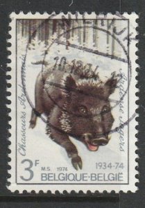 1974 Belgium - Sc 883 - used VF - 1 Single - Wild Boar