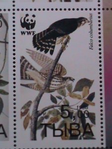 ​RUSSIA -1998 -WWF-WORLD WILD FUND-BEAUTIFUL LOVELY BIRDS -MNH-SHEET VERY FINE