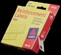 Round Hole Page Reinforcements Pkg 200 Clear, 03002