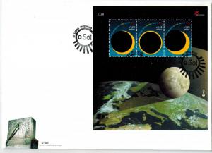 Portugal 2005 Sun Eclipse Miniature Sheet on FDC