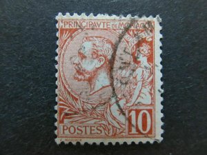 A4P47F18 Monaco 1891-1921 10c used-