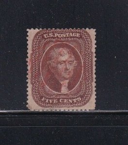 30 F-VF used orange brown red cancel with nice color cv $ 1375 ! see pic !