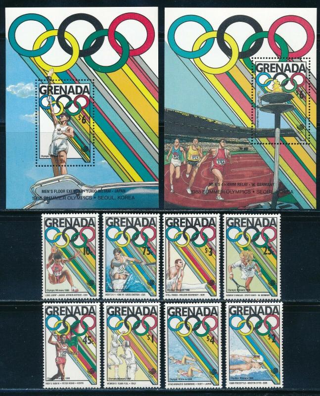 Grenada - Seoul Olympic Games MNH Sports Set #1685-92 (1988)