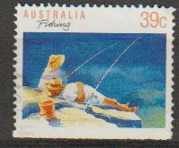 Australia SG 1179a FU - booklet stamp bottom imperf - per...