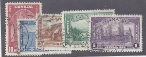 Canada Scott #241-45 Used F-VF