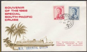 FIJI 1966 MV ORIENTAL QUEEN ship cover ex Suva..............................L857