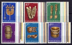 Romania 2771-2776 MNH Wood Carvings Art ZAYIX 0125S0010