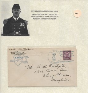 1932 Capt Bruce Ware II, USN, USS Gamble to Chevy Chase, MD (54409)