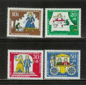 Germany B418-B421 Set MNH Fairytale, Princess and the Frog D