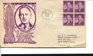 USA SC# 937 Alfred Smith - Zoobay - N F Nielsen Cachet First Day cover
